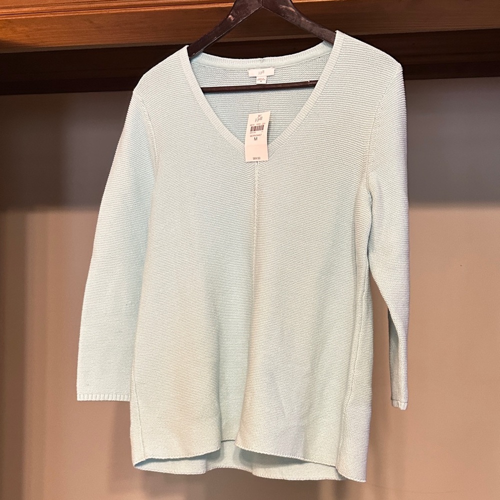 Light Blue V-Neck J. Jill Sweater